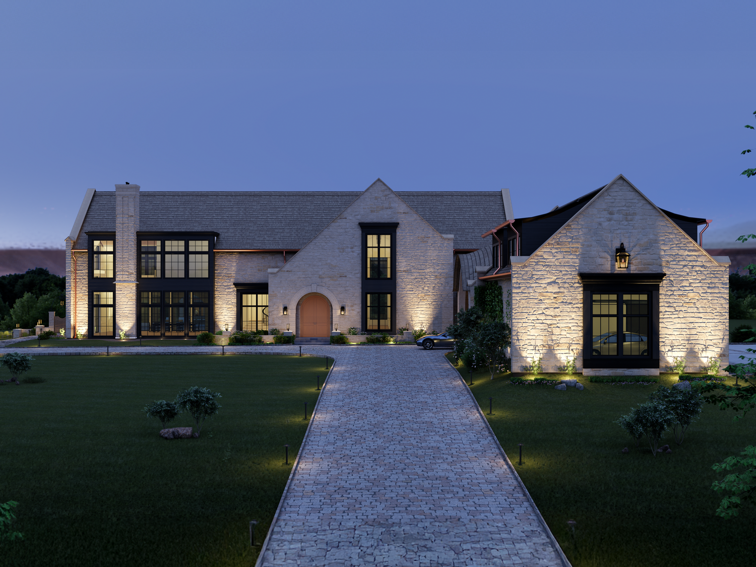 Modern Tudor Estate in Columbia, Missouri