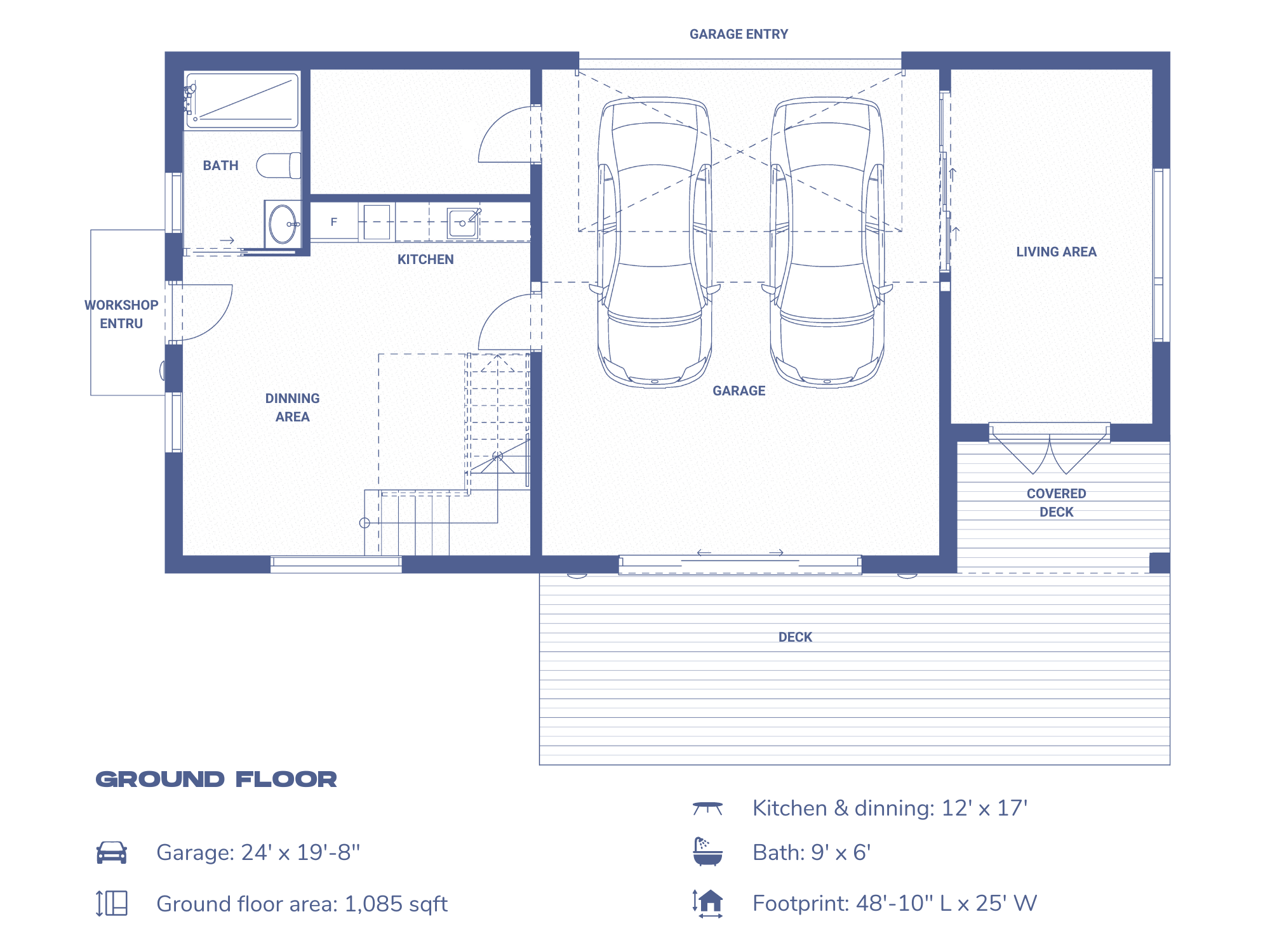 detached garage floorplan blueprint