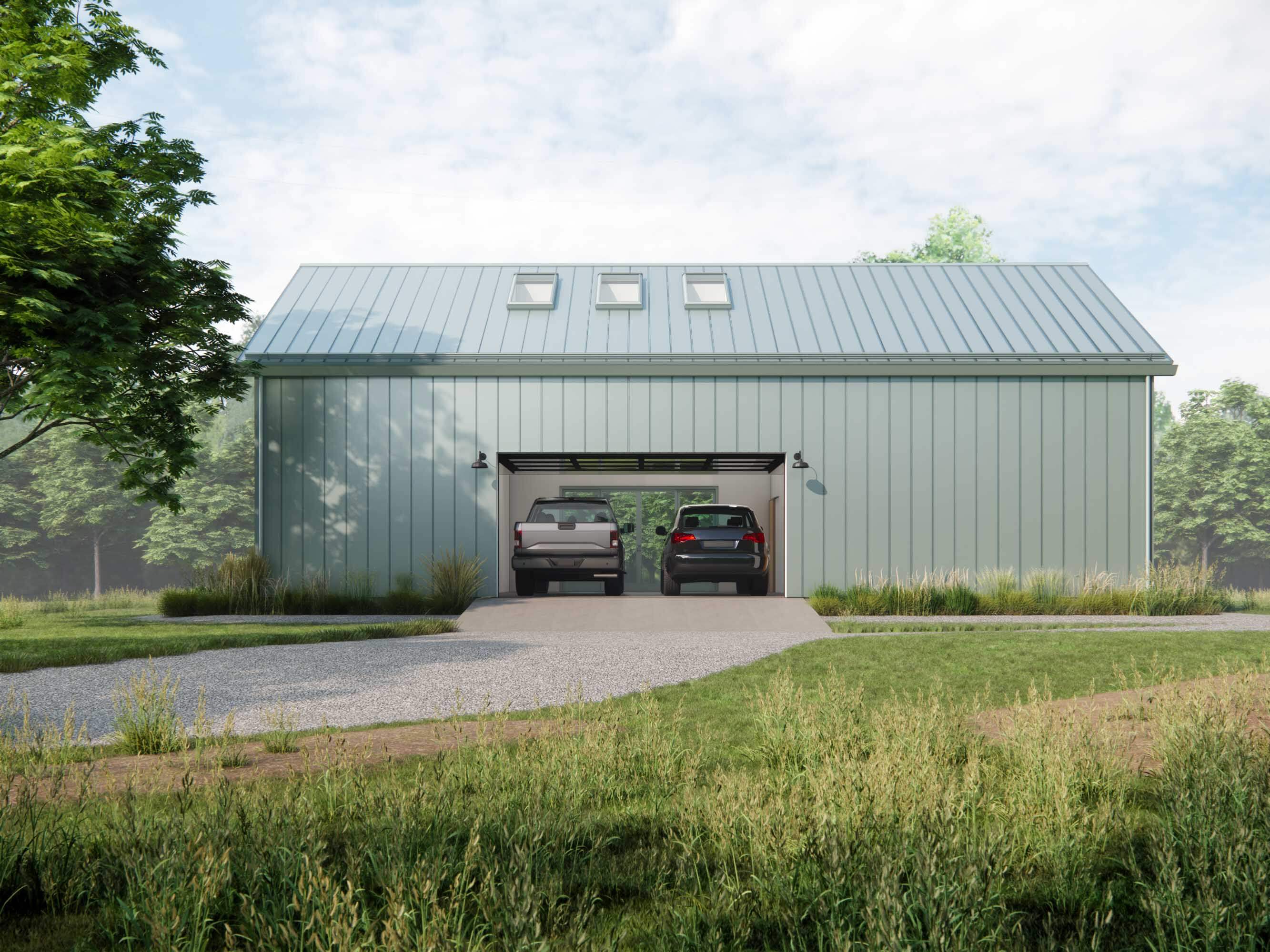 2 cars garage parking