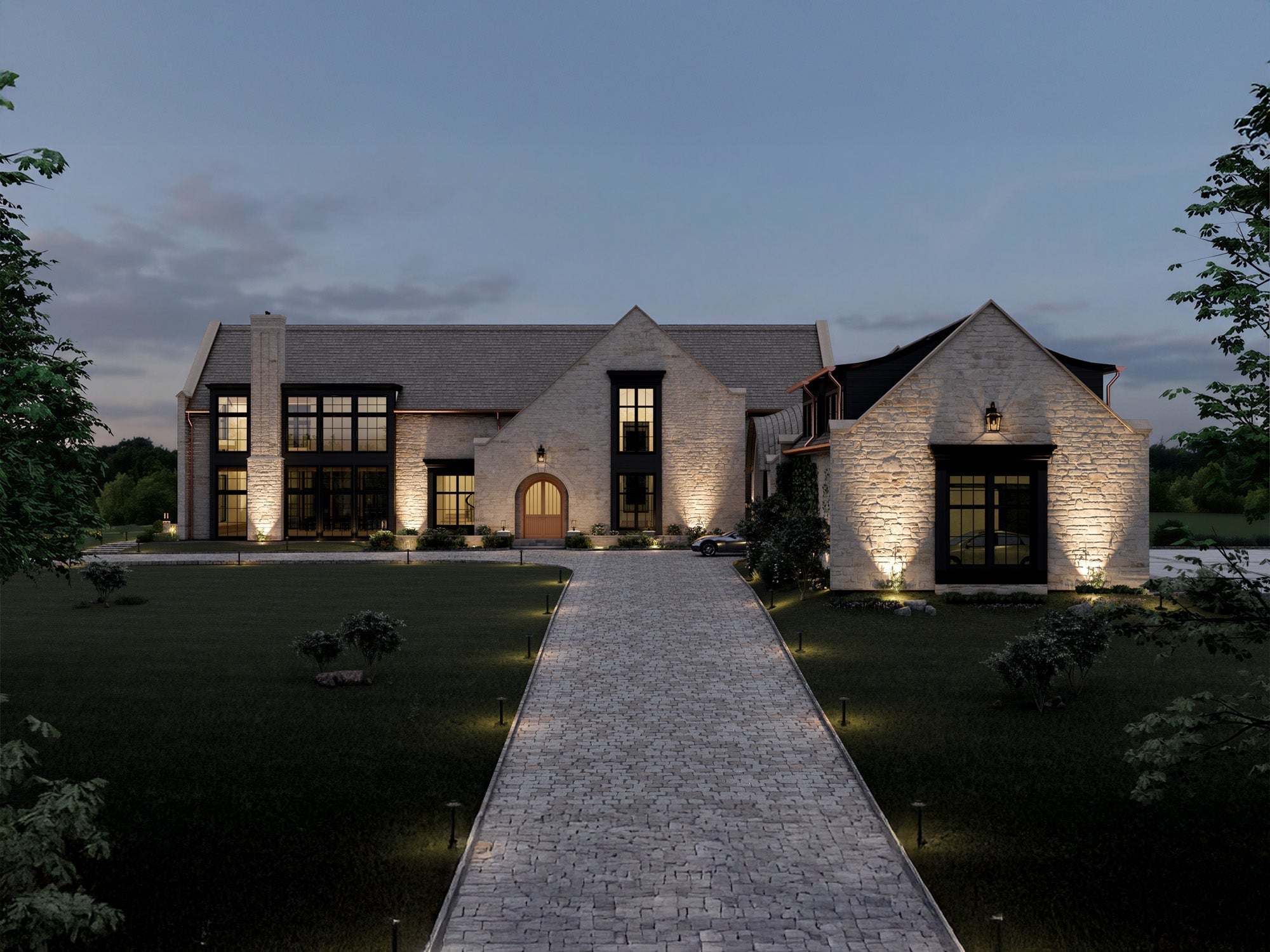 Modern Tudor Estate in Columbia, Missouri