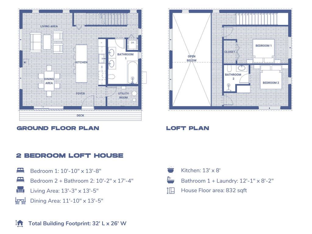 2 Bedroom Loft House