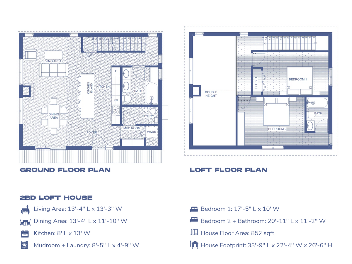 Lavender Cabin House with Loft