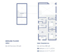 Twin barndominium loft floor plan — two bedrooms, two home offices, play area and bathroom upstairs