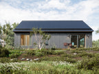 Small barndominium exterior — 2 bedroom modern barn home with covered porch