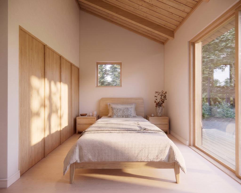 2 Bed 2 Bath Japandi Minimalist House Plans — 1300 sqft