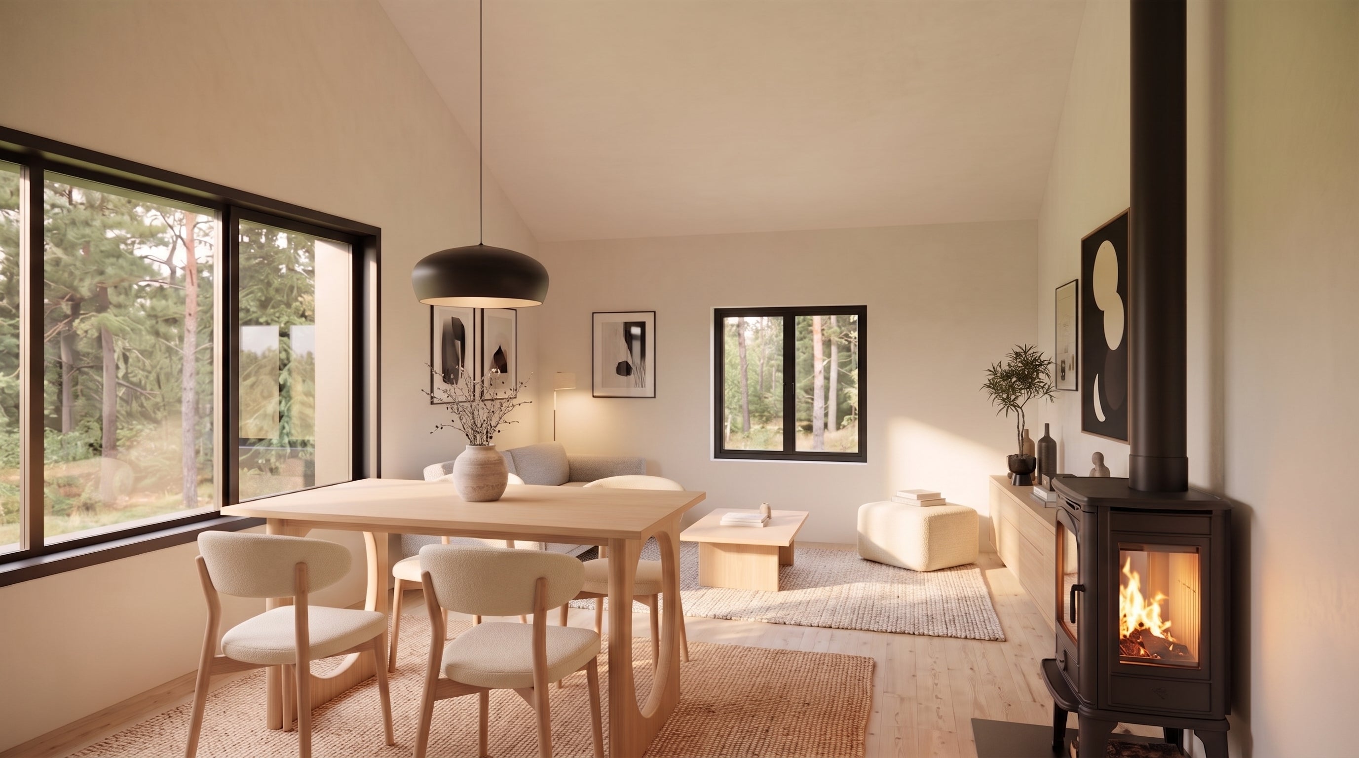 Black Cedar Garage Apartment with 3-Car