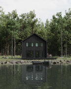 Bedroom in the Midnight Gable 3 bedroom modern house plan