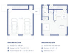 1 bedroom garage apartment floor plans — 2-car garage below with 572 sqft apartment above (bedroom, kitchen, bath, living, laundry)
