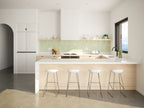 Modern ranch kitchen — U-shaped layout with wraparound counters and storage