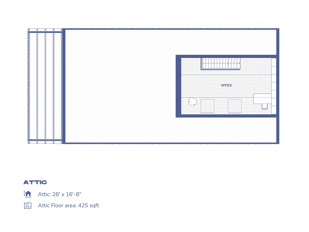 Attic Plan of FRANK 3BD XL