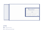 Attic floor plan — flexible bonus room or office for the 3 bedroom modern ranch house plan