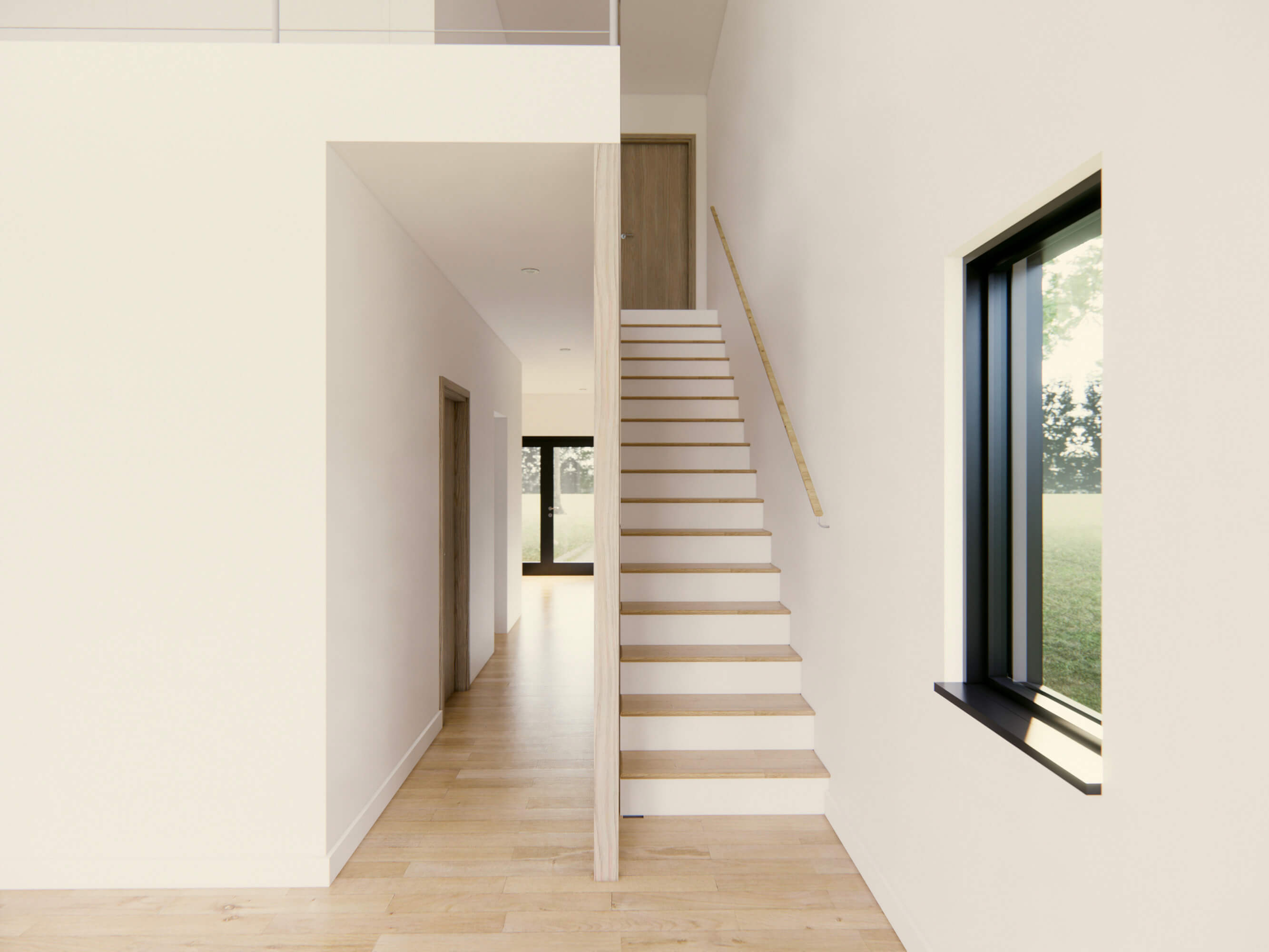 staircase to the second floor 